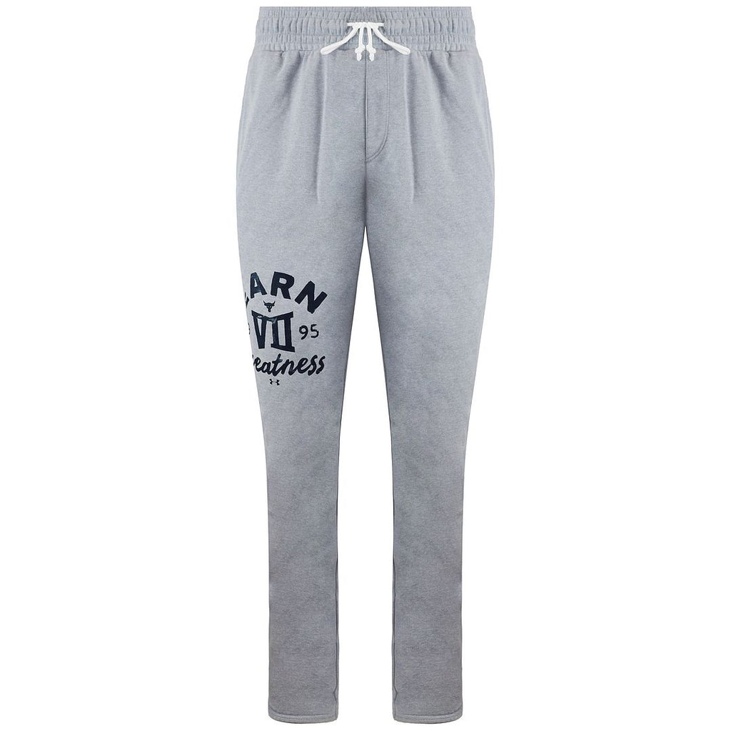 Under Armour Project Rock Mens Grey Heavyweight Terry Pants