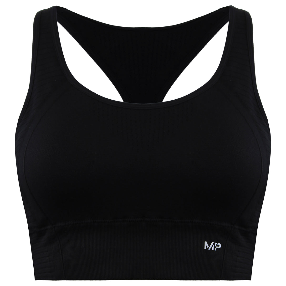 MyProtein Tempo Ultra Seamless Womens Black Sports Bra