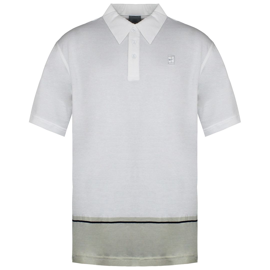 Nike Mens White/Beige Polo Shirt