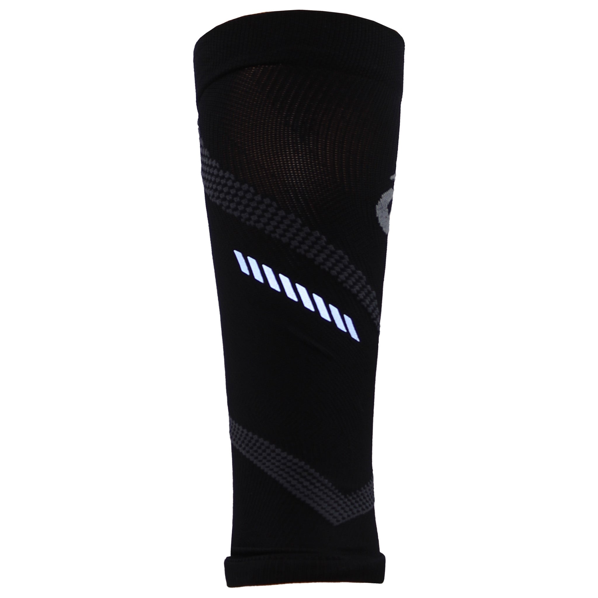 Asics Logo Mens Black Compression Black Calf Sleeves