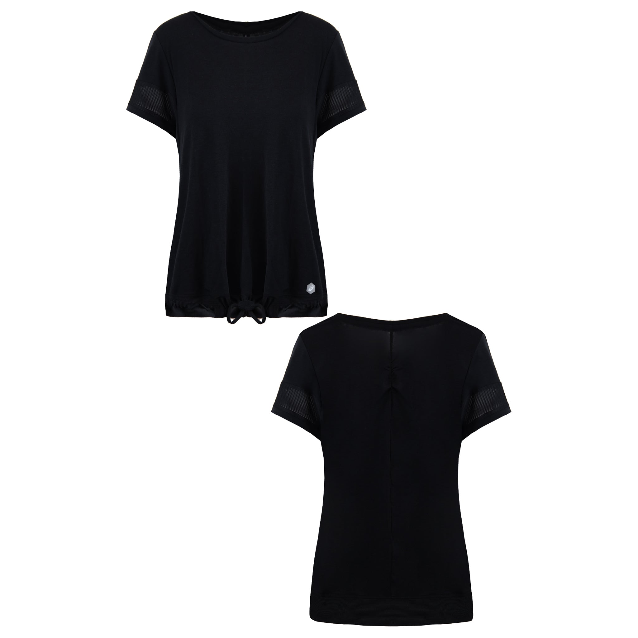 Asics Logo Womens Black T-Shirt