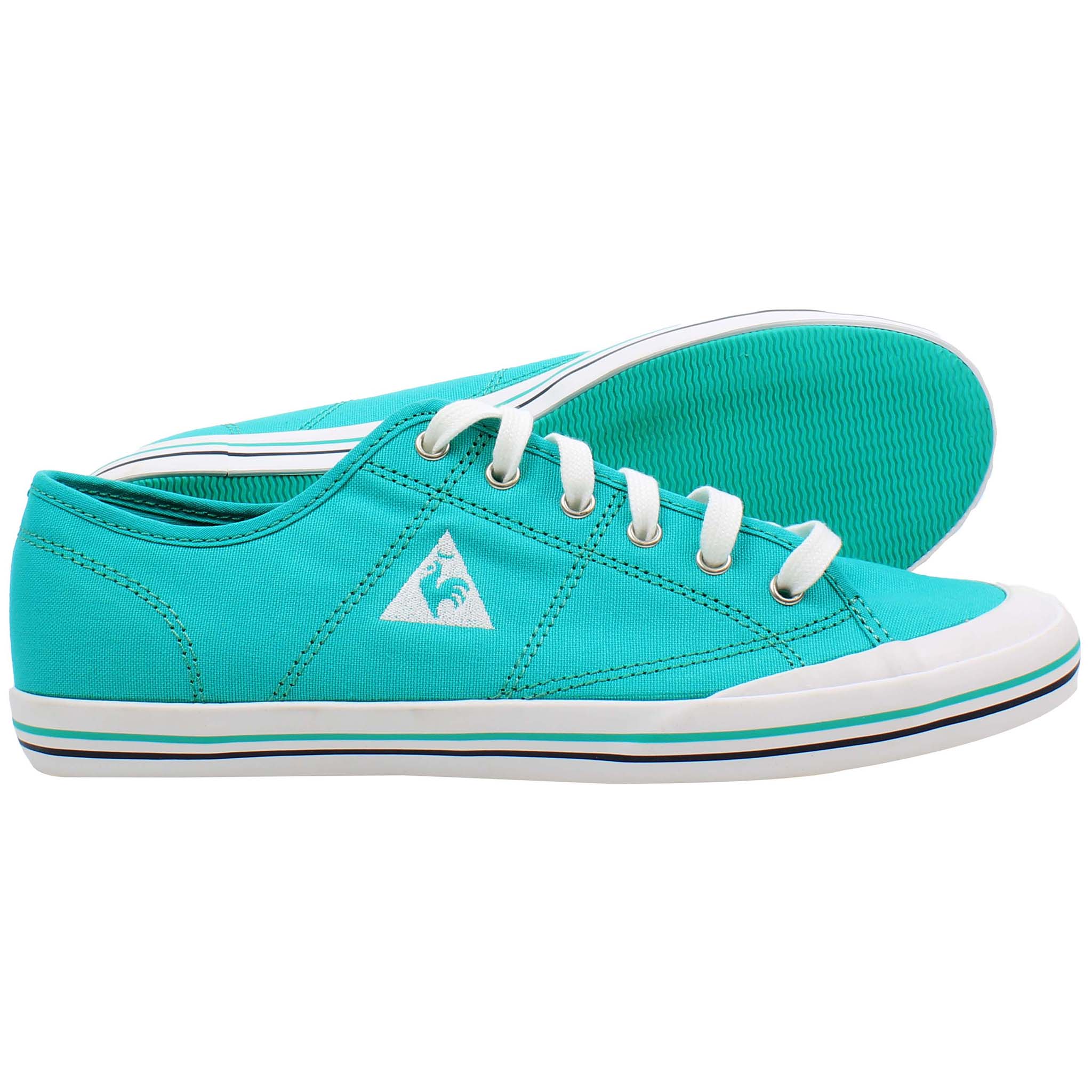 Le Coq Sportif Grandville Womens Green Plimsolls