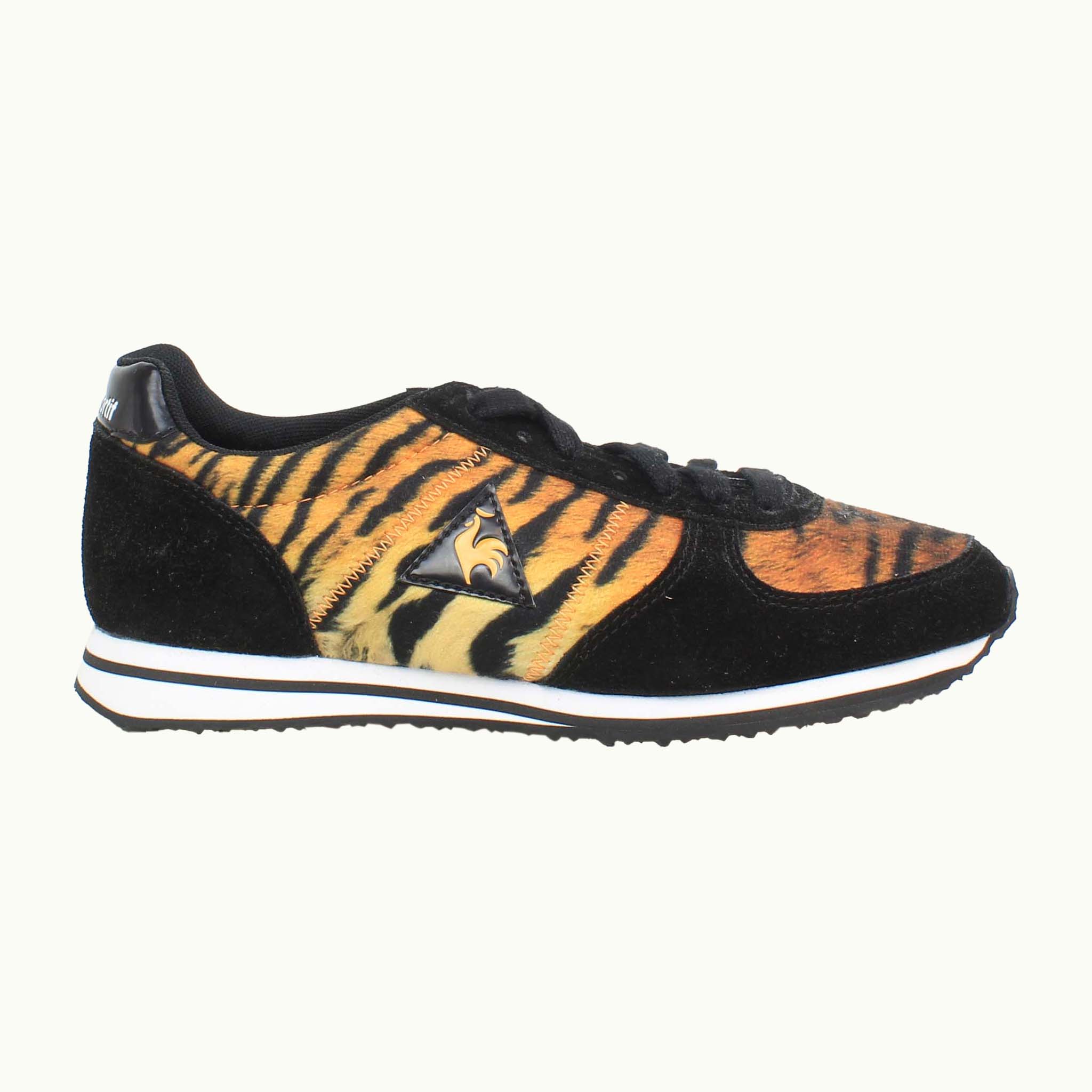 Le Coq Sportif Bolivar Tiger Womens Black/Brown Trainers NO BOX