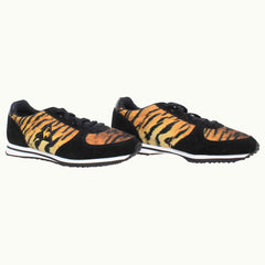 Le Coq Sportif Bolivar Tiger Womens Black/Brown Trainers NO BOX