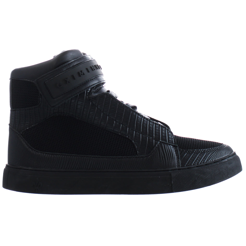 Criminal Damage Bronx Mens Black Trainers