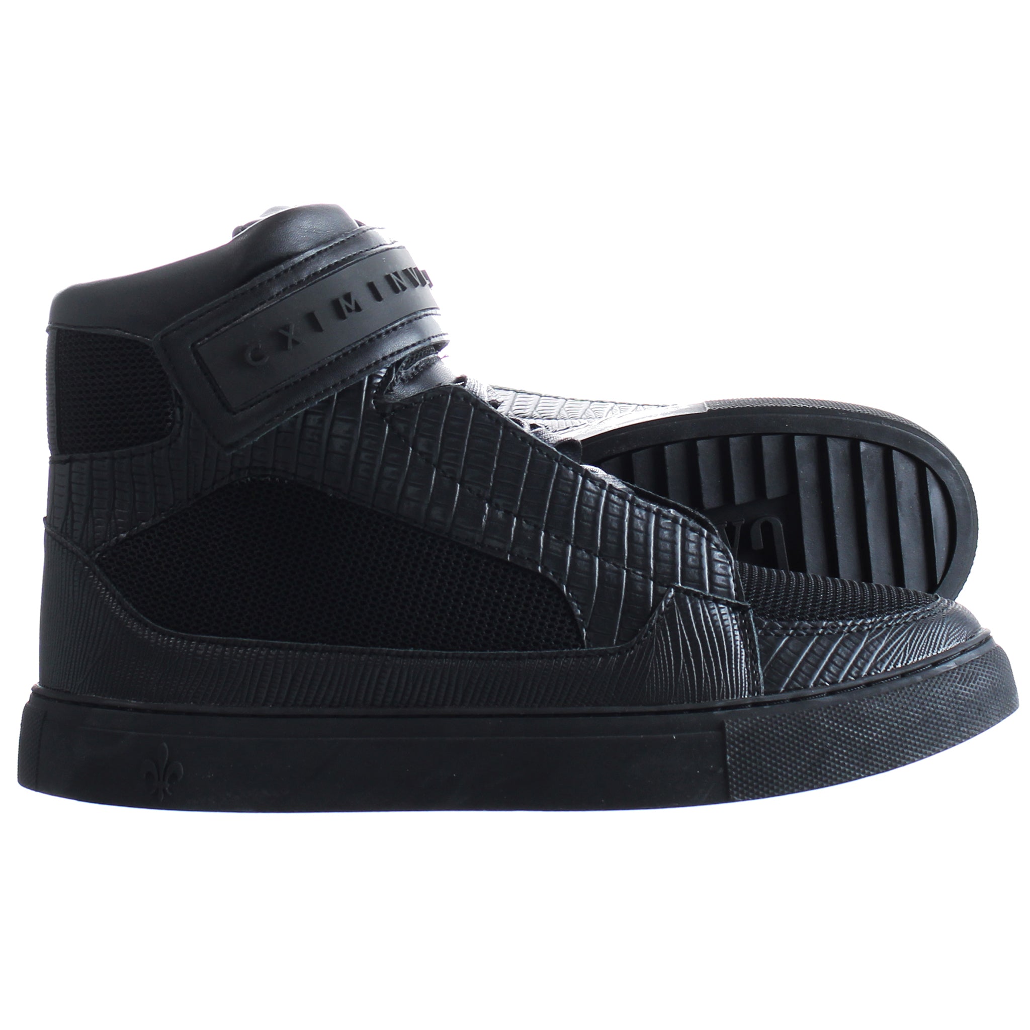 Criminal Damage Bronx Mens Black Trainers