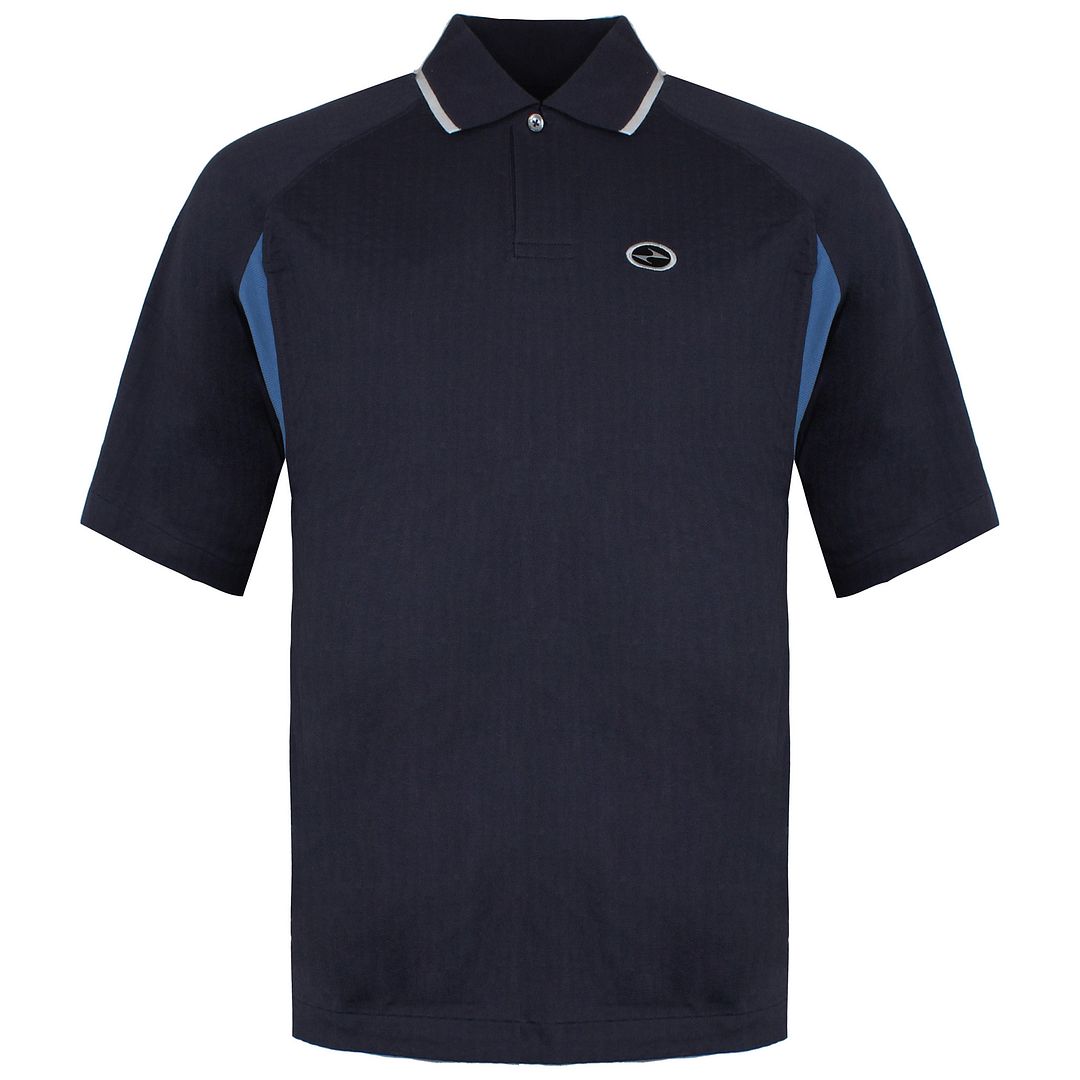 Nike Swoosh Mens Navy Blue Polo Shirt