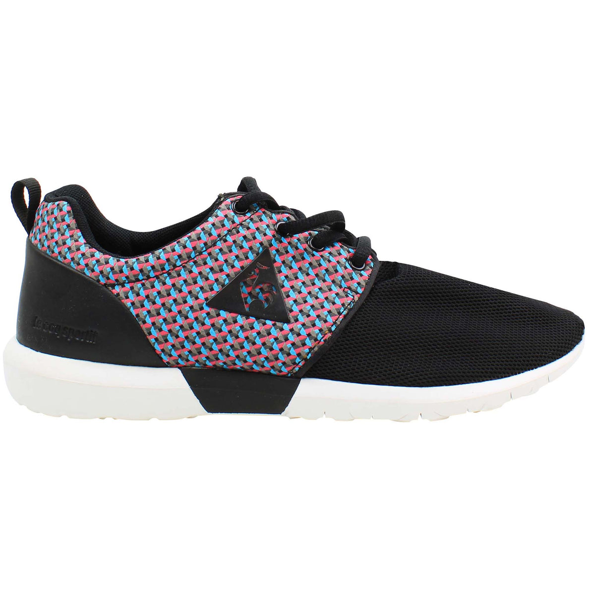 Le Coq Sportif Dynacomf GEO Jacquard Mens Black Trainers