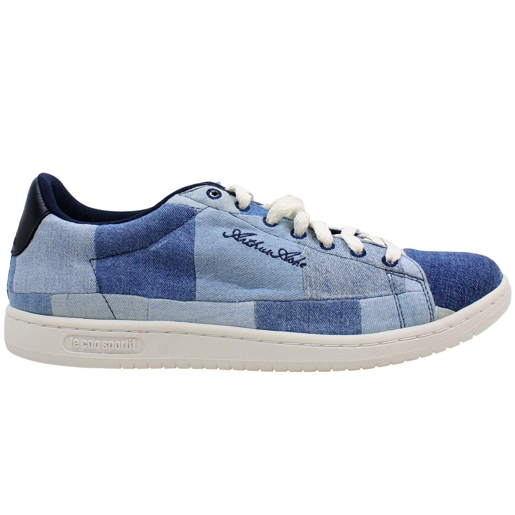 Le Coq Sportif Arthur Ashe De Nimes Mens Blue Trainers