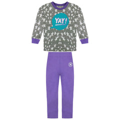 Converse Girls French Terry Kids Grey/Purple Set