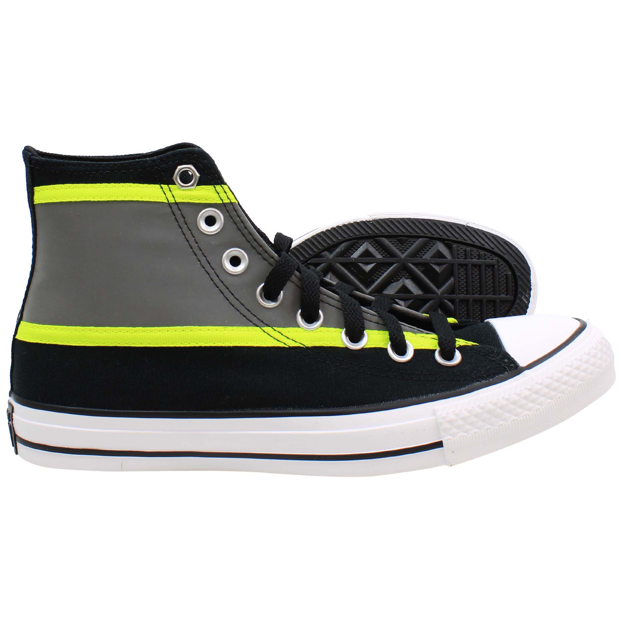 Converse Hi-Vis Mens Black Plimsolls