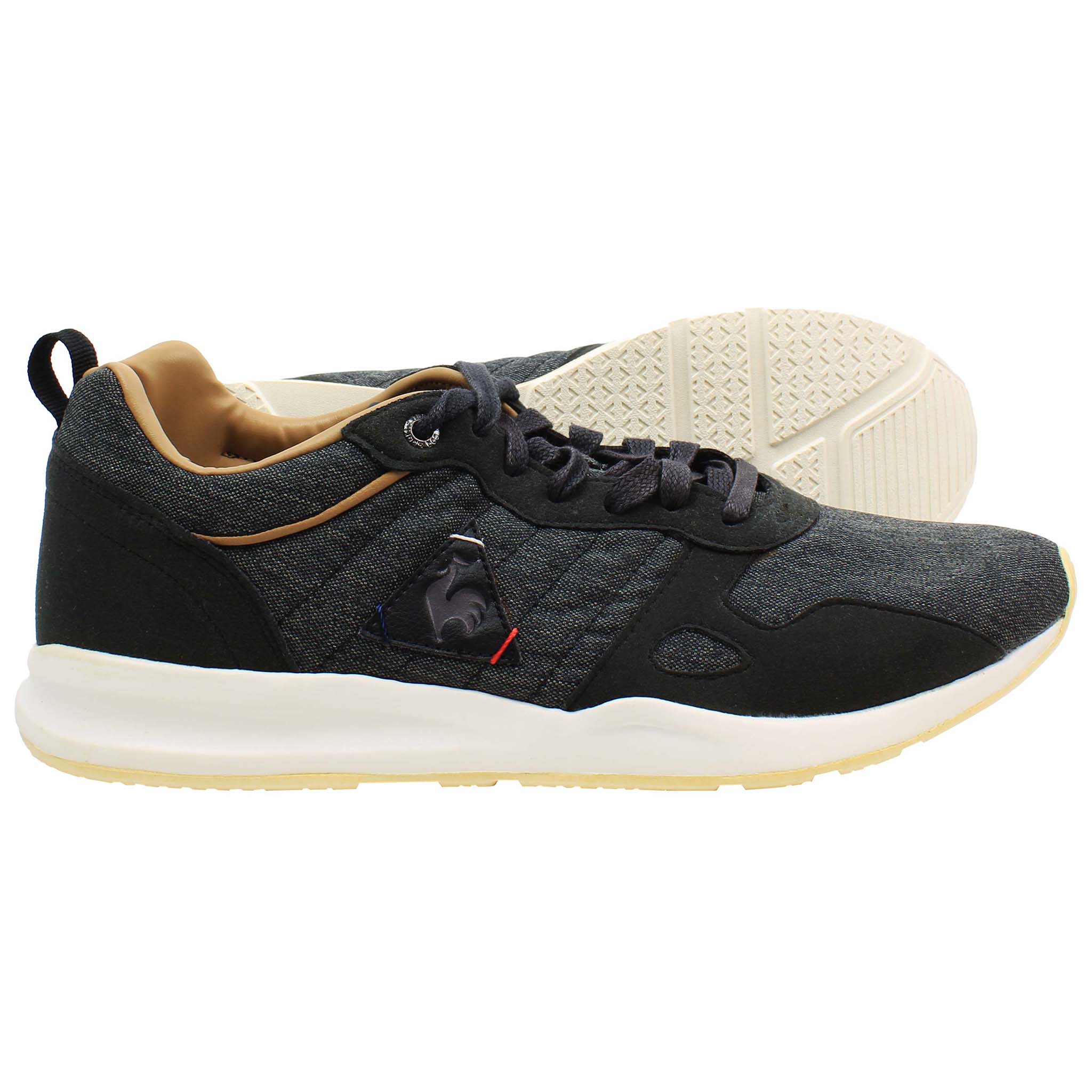 Le Coq Sportif Baskets LCS R600 2 Tones Mens Black Trainers