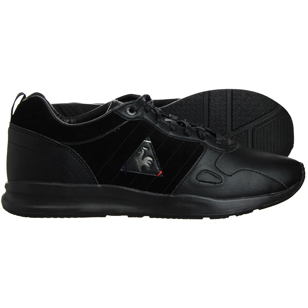 Le Coq Sportif LCS R600 Craft Lea Mens Black Trainers