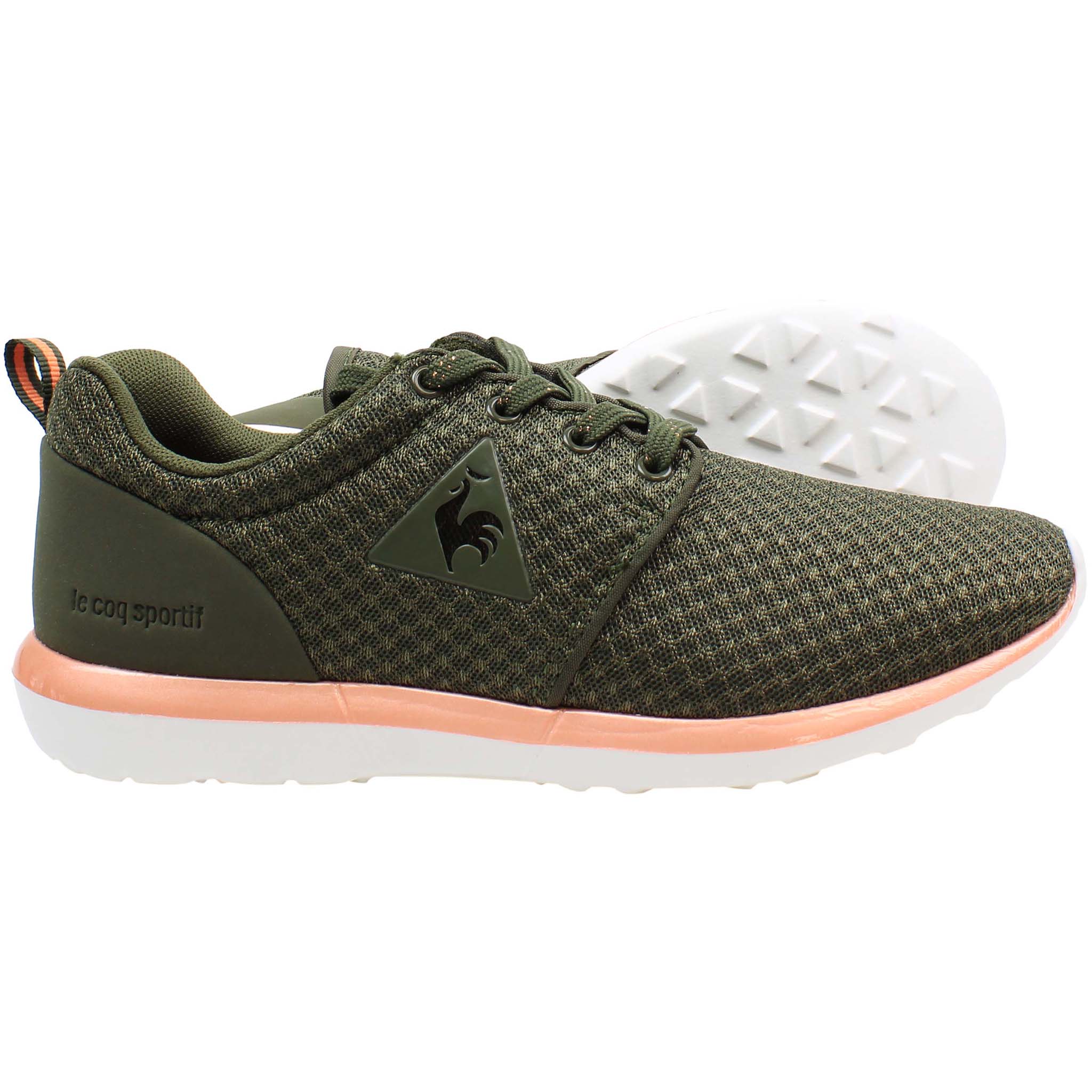 Le Coq Sportif Dynacomf Feminine Mesh Womens Dark Green Trainers