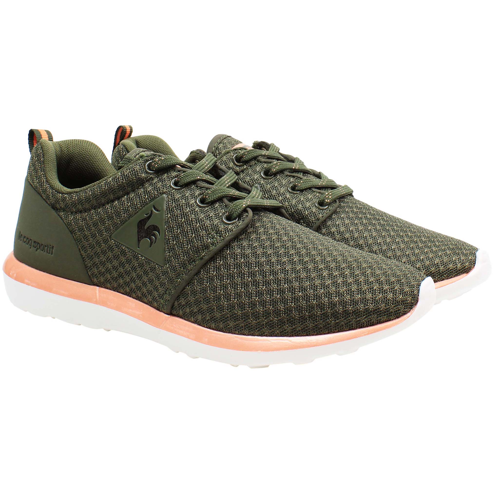 Le Coq Sportif Dynacomf Feminine Mesh Womens Dark Green Trainers