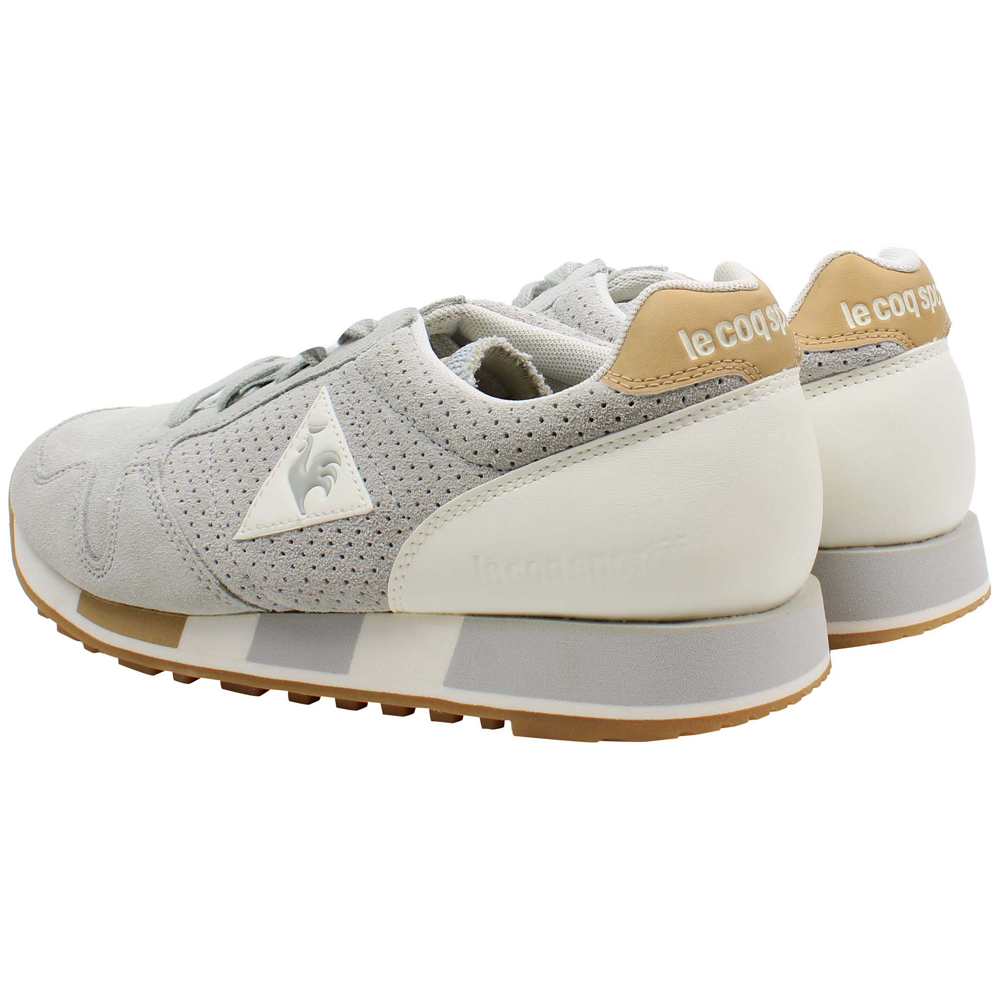 Le Coq Sportif Omega Premium Mens Grey Trainers