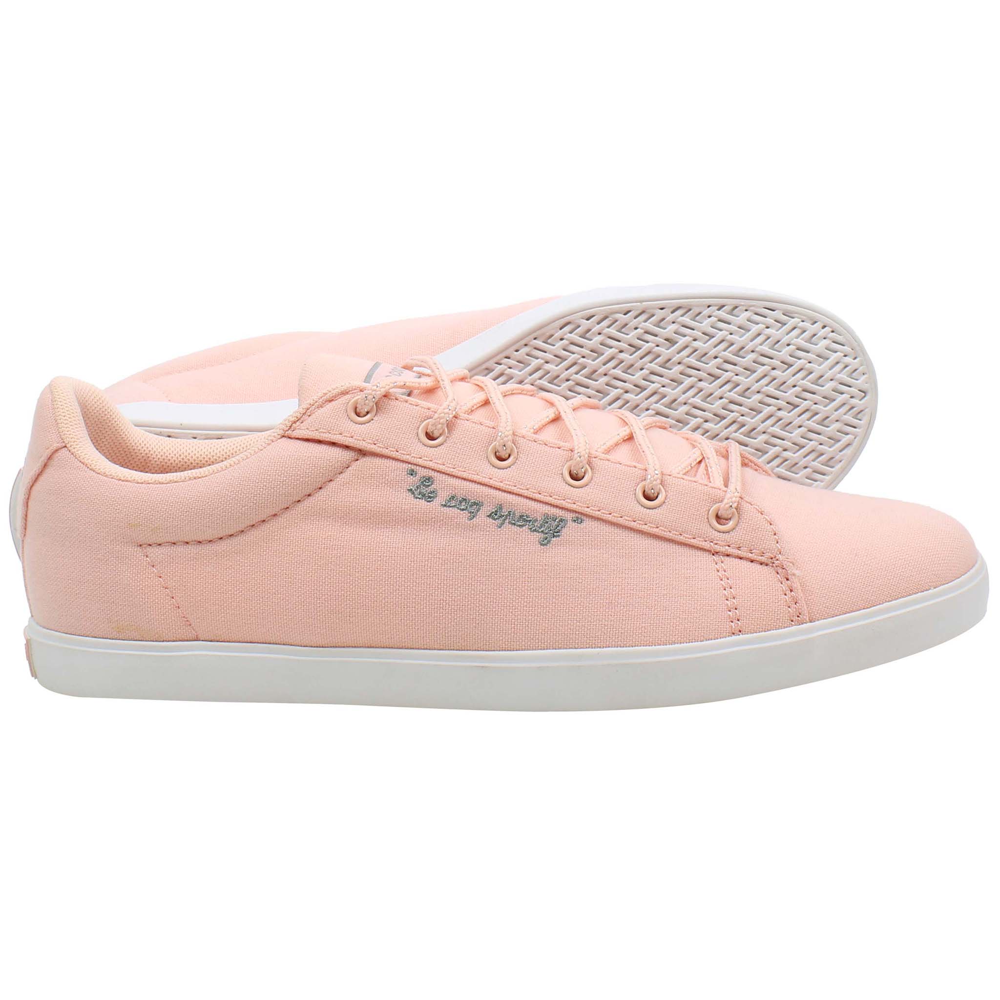 Le Coq Sportif Agate LO CVS Metallic Womens Pink Plimsolls