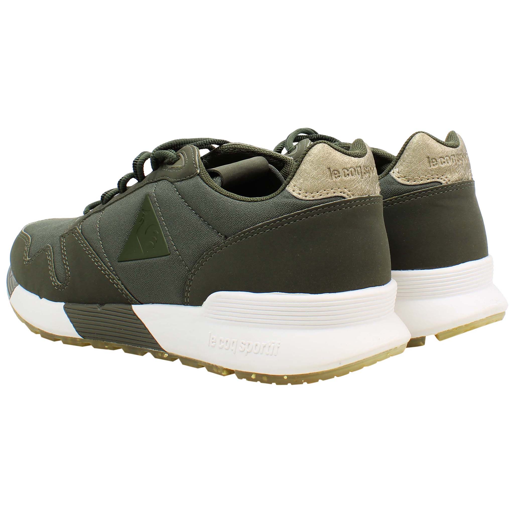 Le Coq Sportif Omega X Metallic Womens Green Trainers