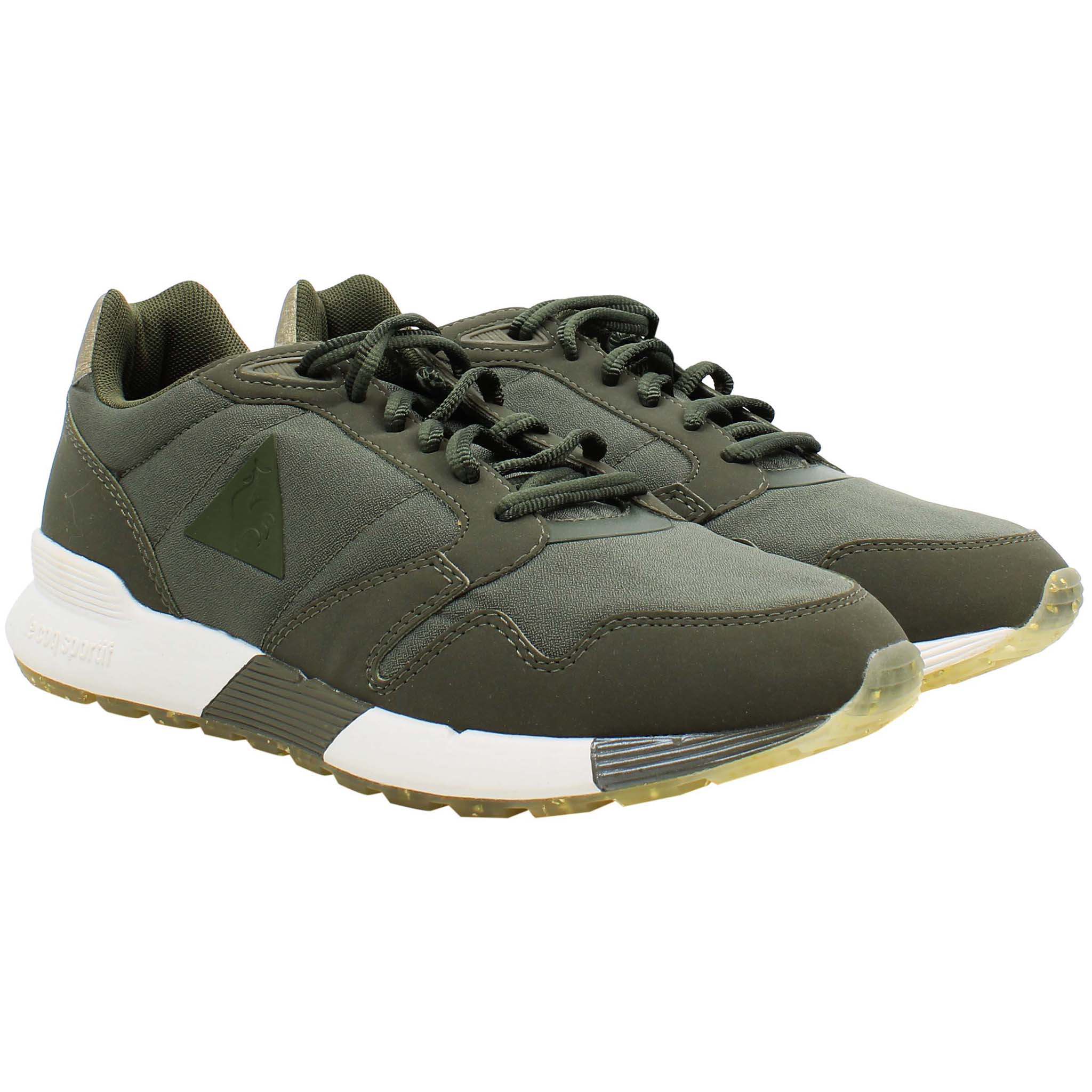 Le Coq Sportif Omega X Metallic Womens Green Trainers