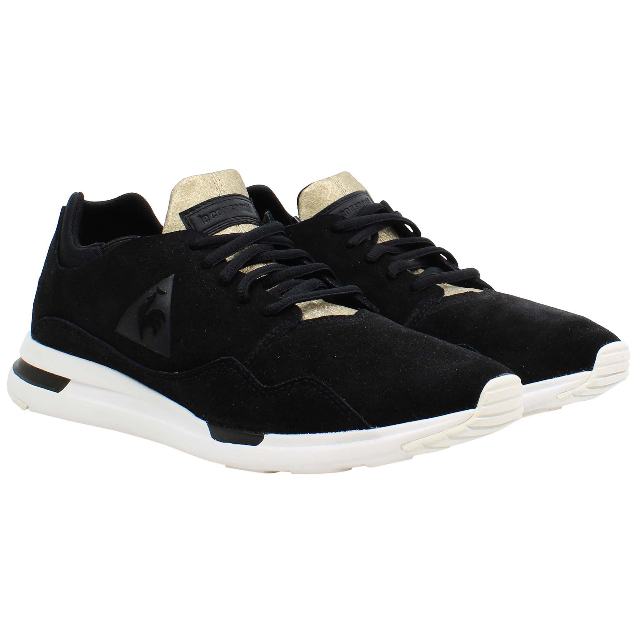 Le Coq Sportif R Pure Metallic Womens Black Trainers