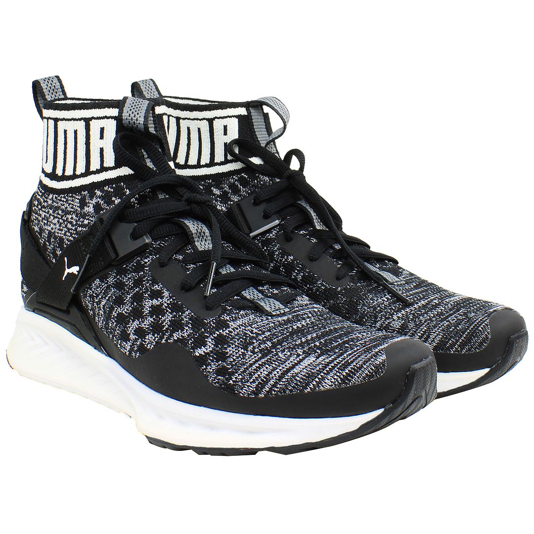 Puma Ignite EvoKnit Womens Black Trainers