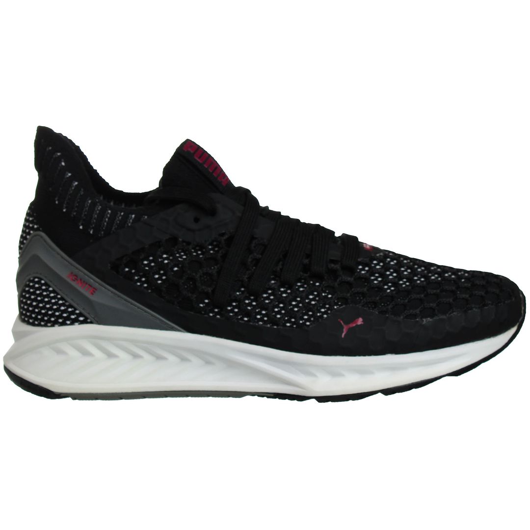 Puma Ignite Netfit Womens Black Running Shoes