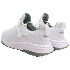 Puma Fushion Evo Mens White Golf Shoes