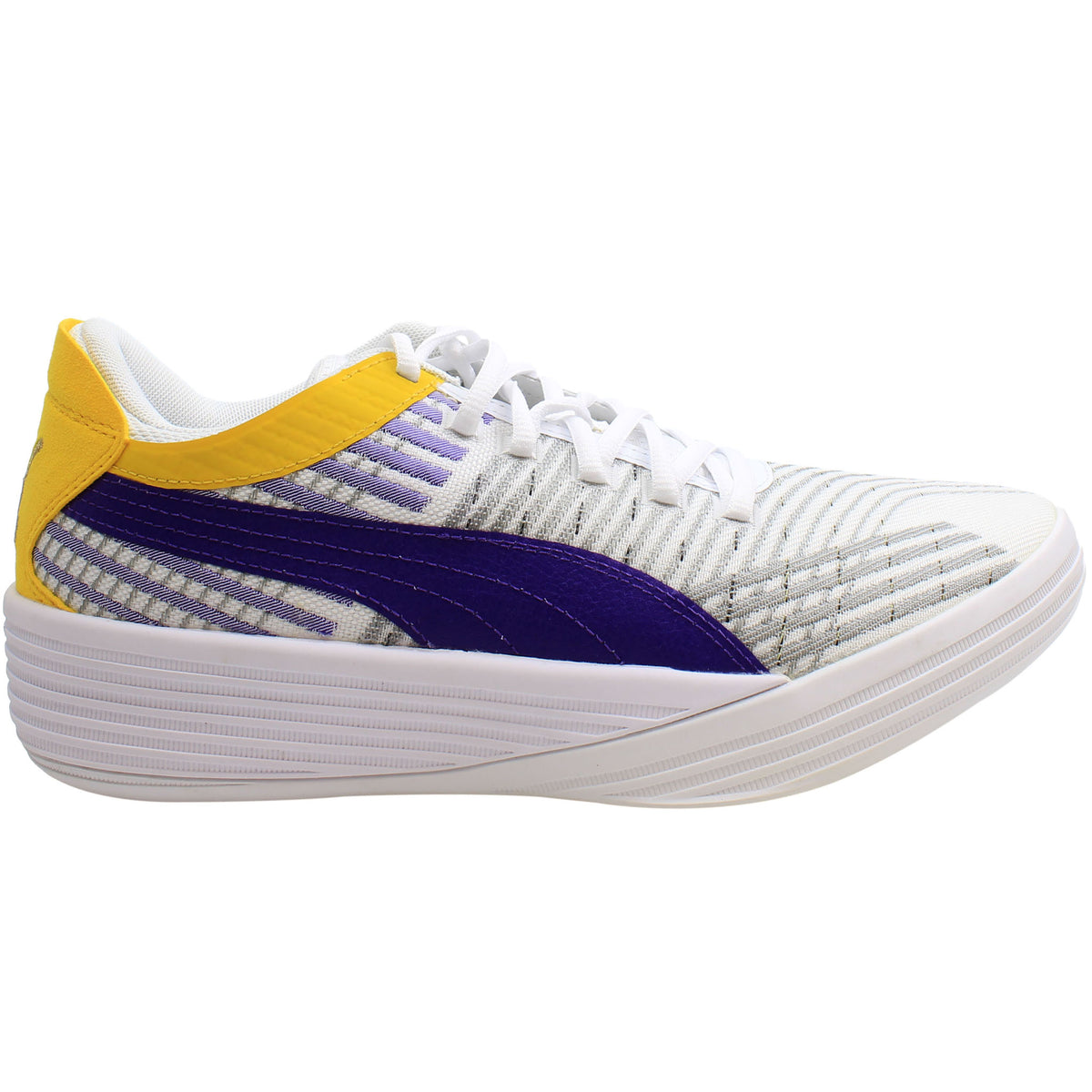 Puma Clyde All-Pro Coast 2 Lakers Mens White/Grey Trainers