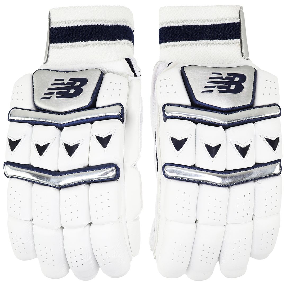 New Balance Heritage+ Junior Youth White Cricket Batting Gloves