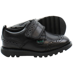 Kickers Kymbo Brogue Kids Black Shoes