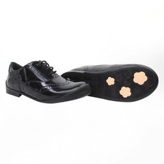 Kickers Bridie Brogue Kids Black Shoes NO BOX