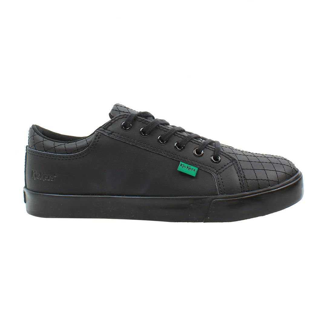 Kickers Tovni Y Quilt Kids Black Trainers NO BOX