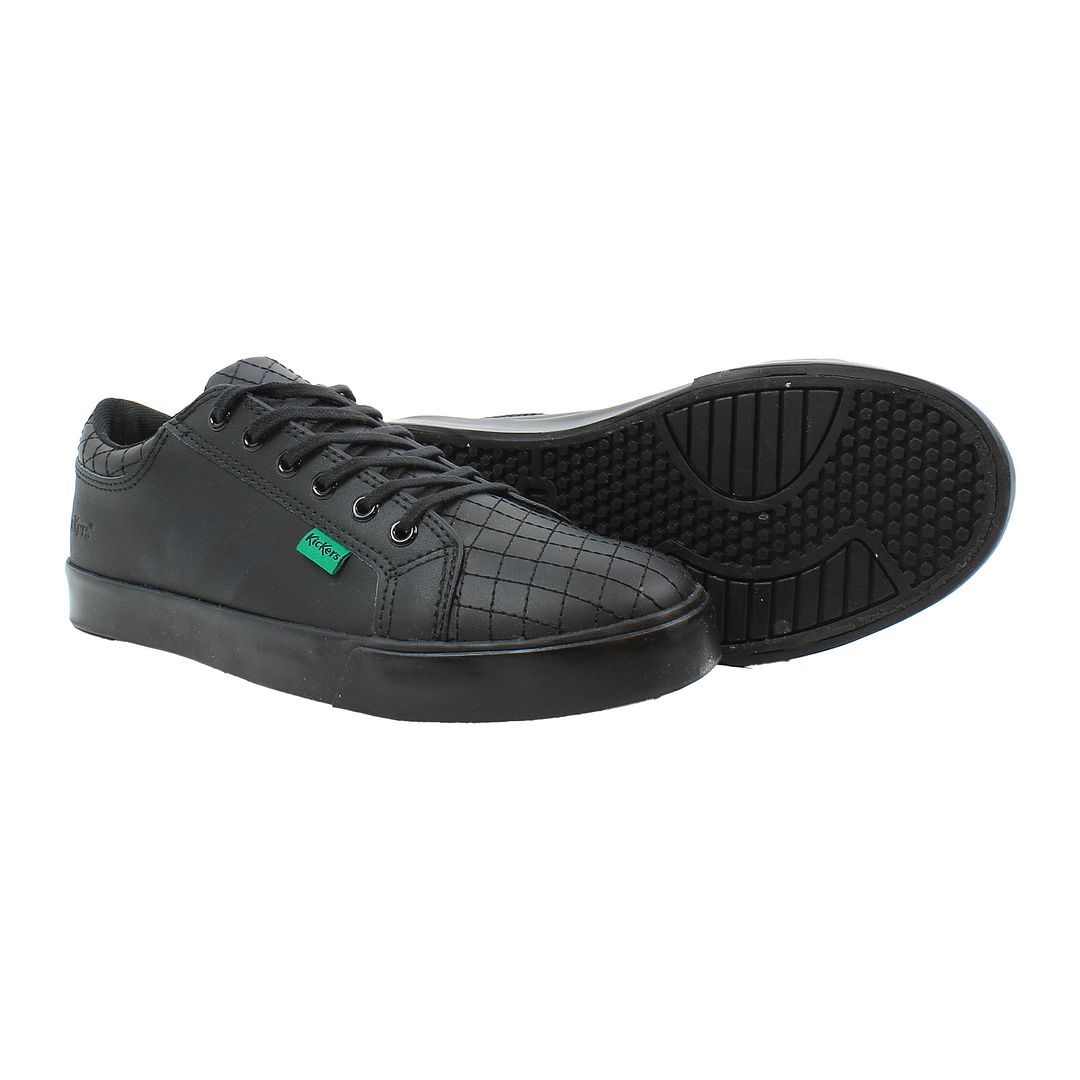 Kickers Tovni Y Quilt Kids Black Trainers NO BOX