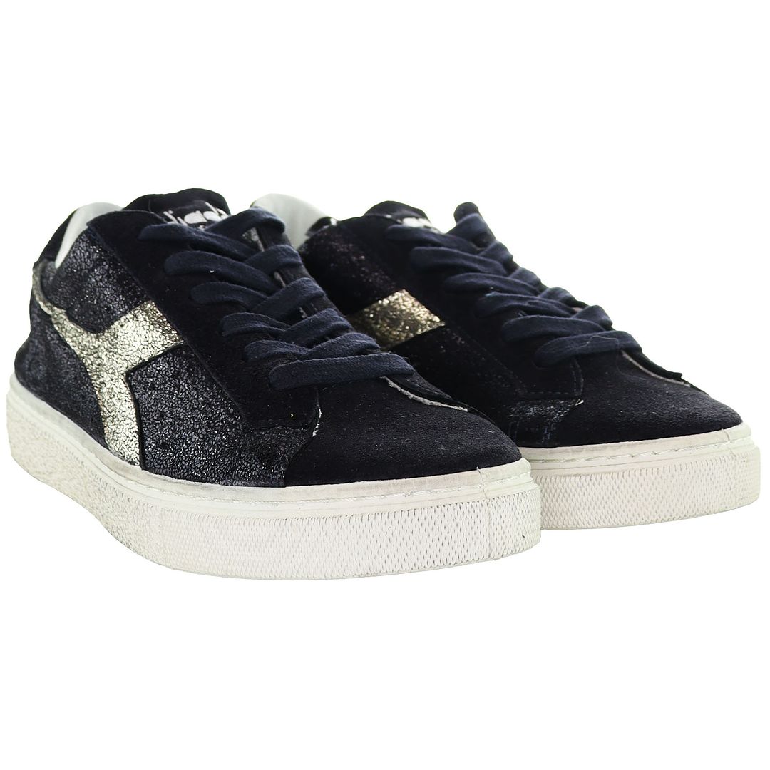 Diadora Montecarlo Glitter Dirty Womens Black Trainers