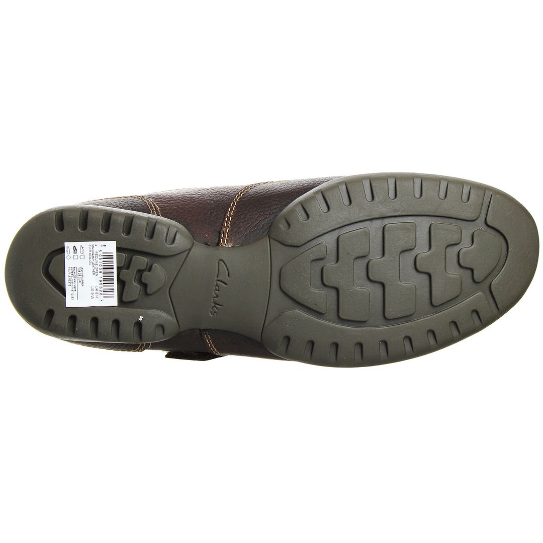 Clarks Recline Open Mens Brown Shoes