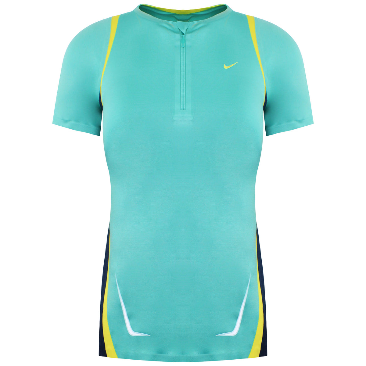 Nike Logo Womens Green Running Top