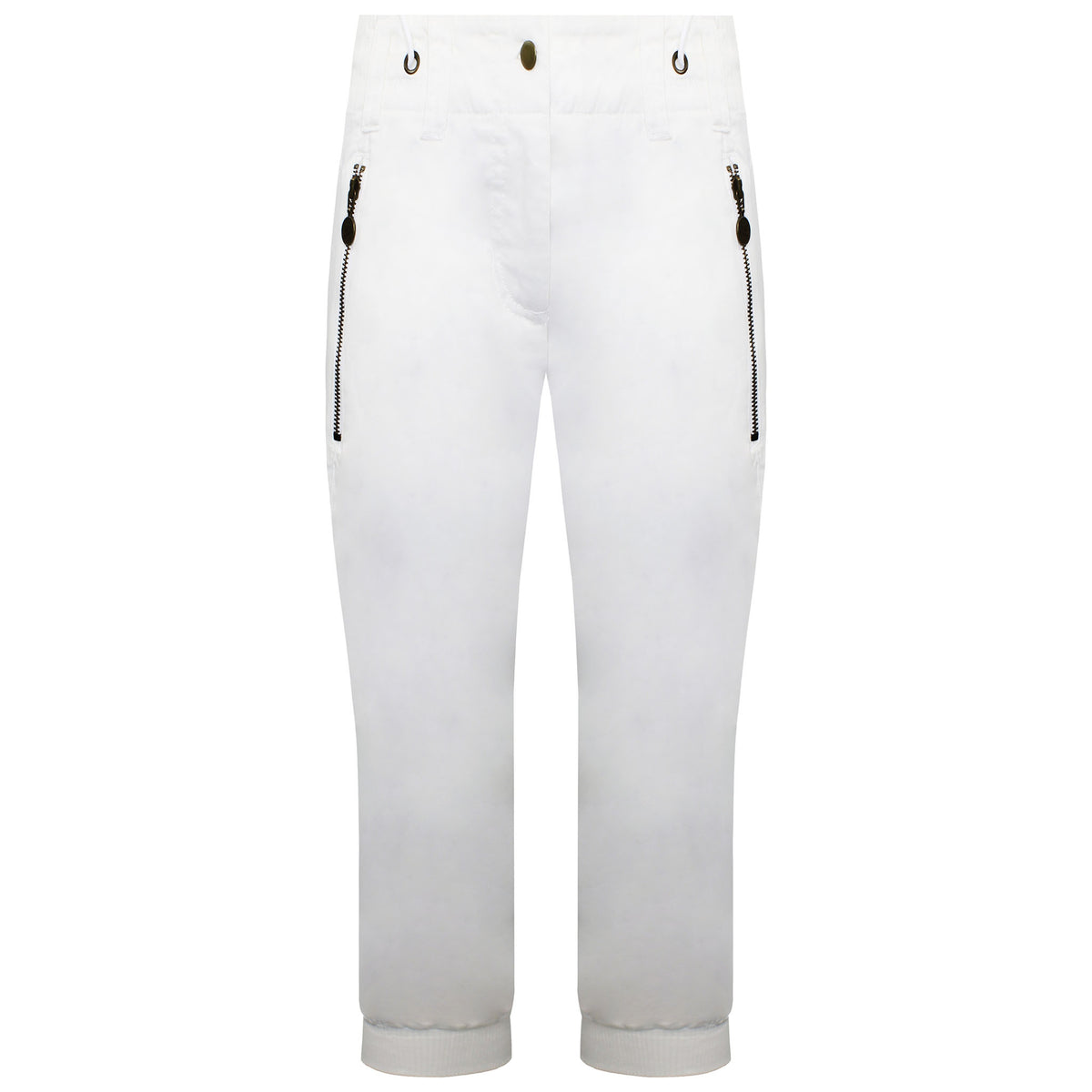 Nike Cropped Womens White Track Pants