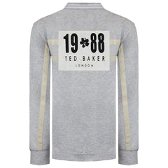 Ted Baker Jermyn Mens Grey Marl Rugby Polo Shirt