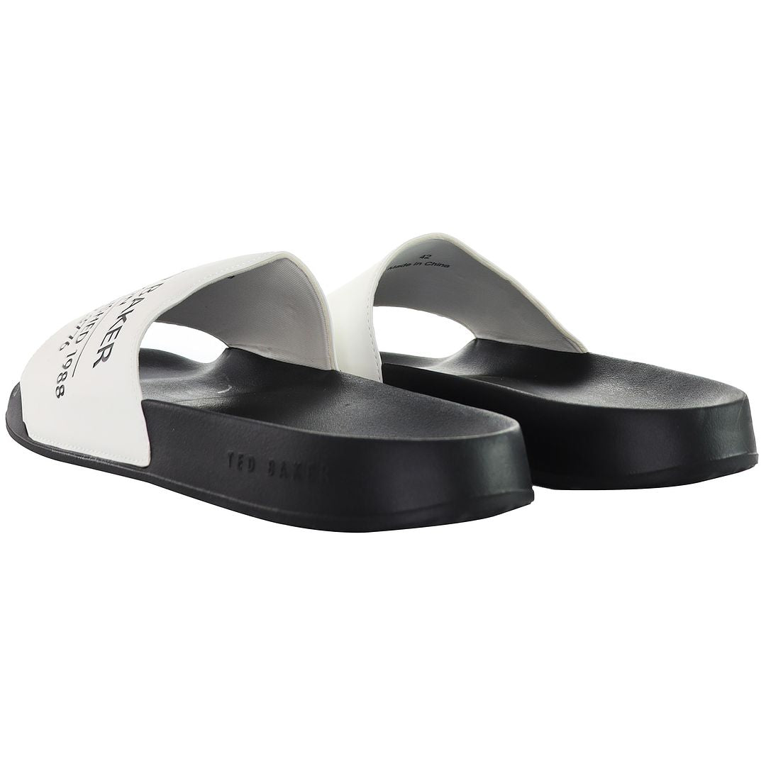 Ted Baker Aziell Mens White Sliders