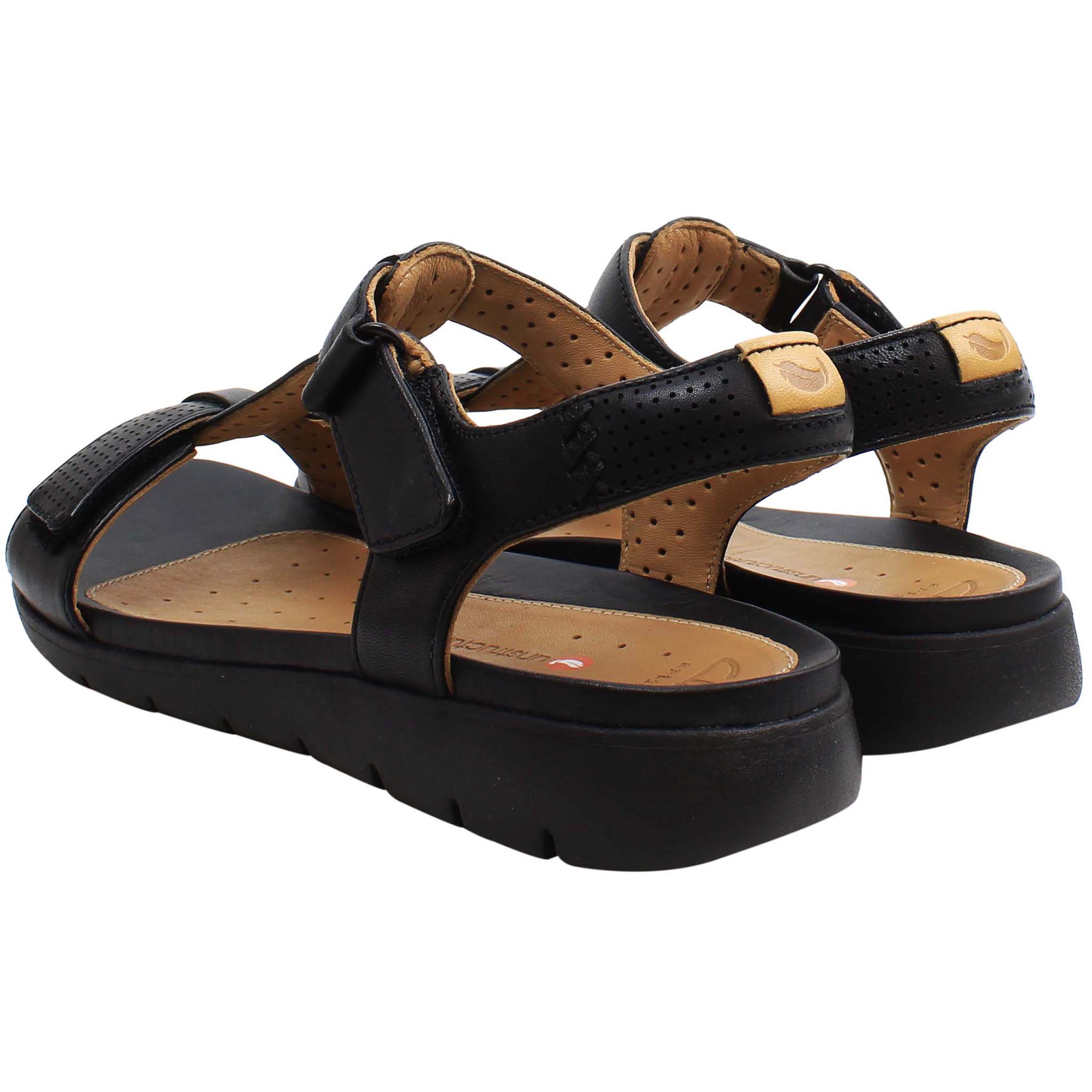 Clarks Un Haywood Womens Black Sandals