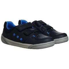 Clarks Tolby Buzz Kids Navy Trainers