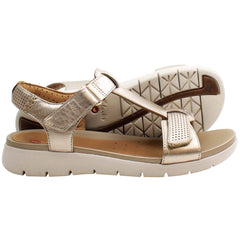 Clarks Un Haywood Womens Gold Sandals