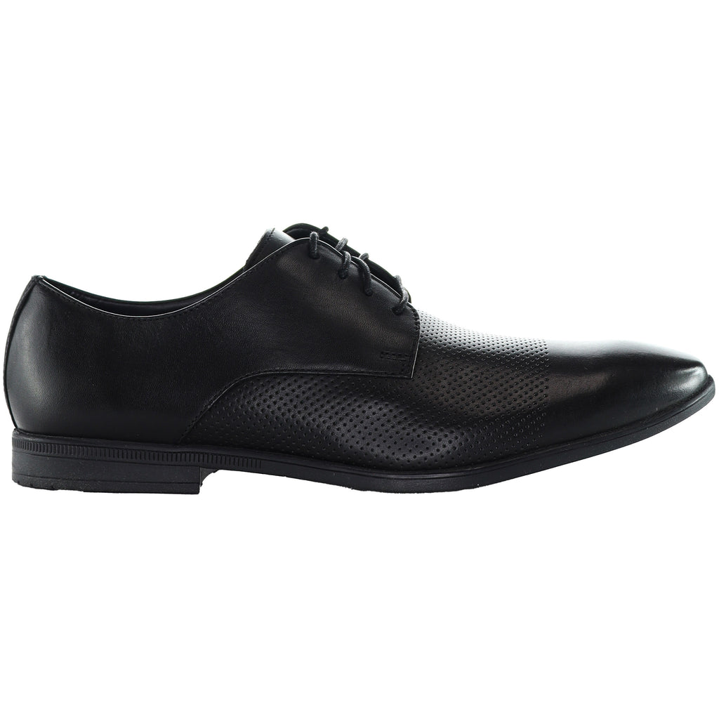 Clarks Bampton Cap Mens Black Shoes