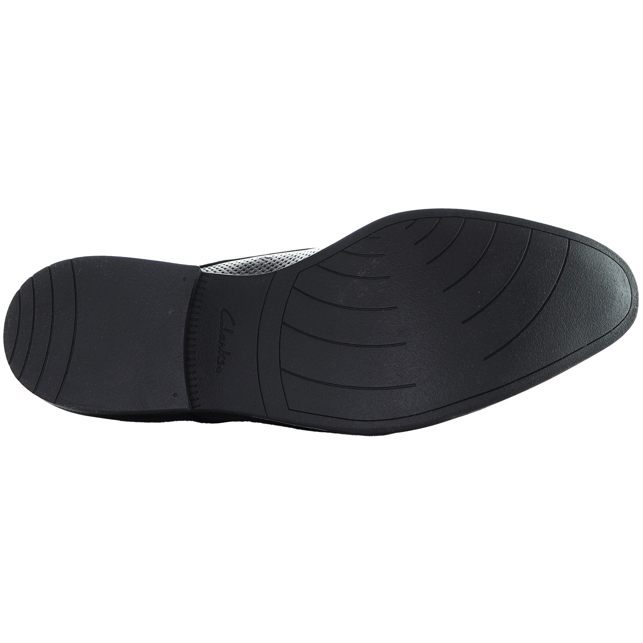 Clarks Bampton Cap Mens Black Shoes