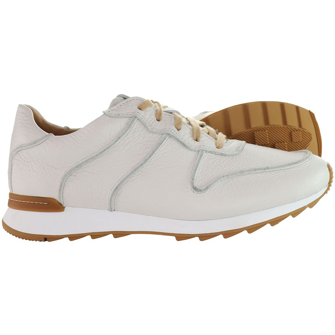 Clarks Waken Jump Mens White Trainers