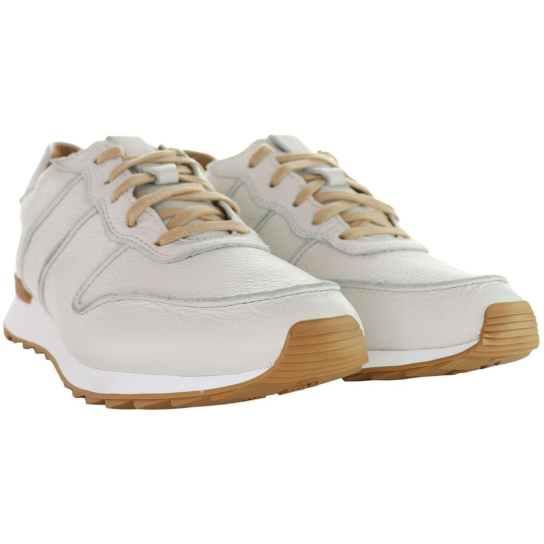 Clarks Waken Jump Mens White Trainers