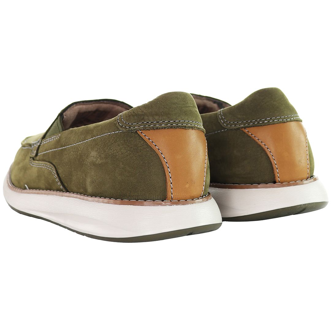 Clarks Un Pilot Step Mens Green Shoes