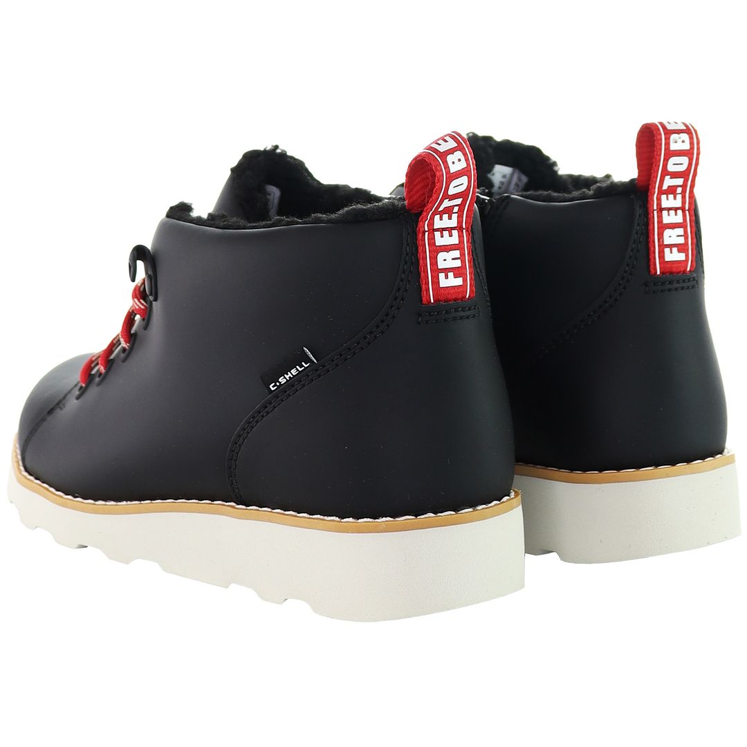 Clarks Tor Hiker Kids Black Boots