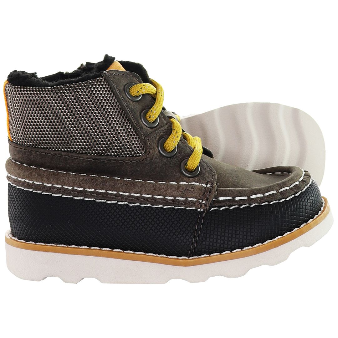 Clarks Crown Spirit Kids Brown/Black Boots