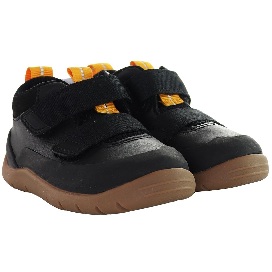 Clarks Play Hike Kids Black Trainers